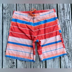 Mens 36 KAVU Surf Stripe Board Shorts Swimsuit Swim Trunks Surfing Pool Water